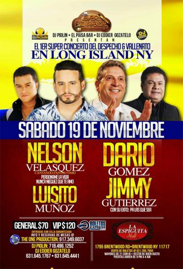 Dario Gomez, Nelson Vasquez, Luisito Muñoz & Jimmy Gutierrez