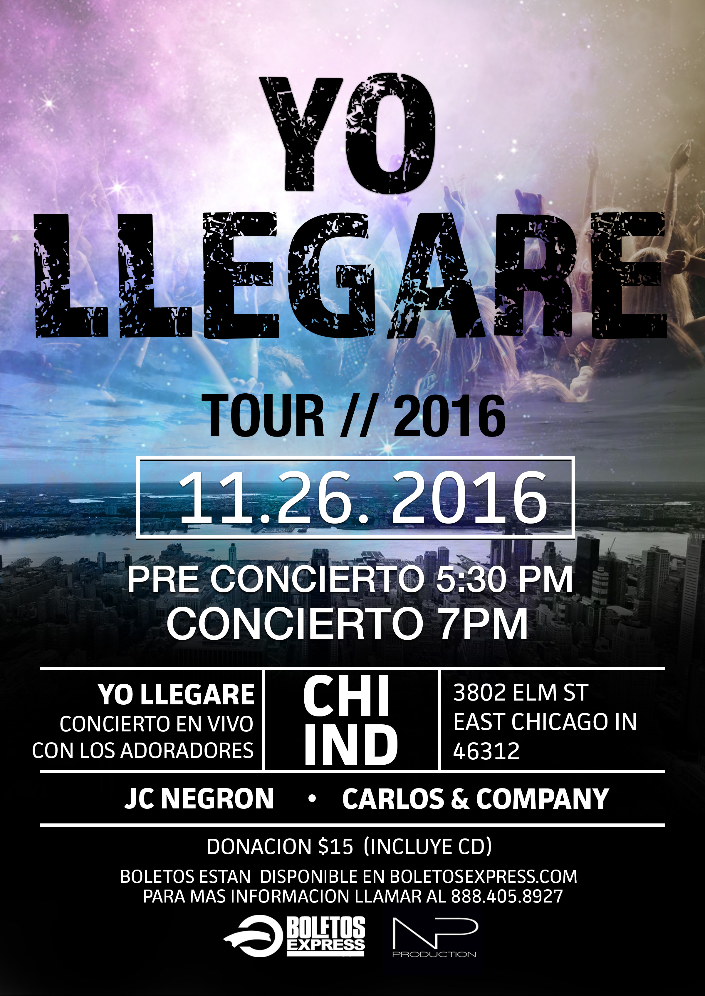 YO LLEGARE // TOUR 2016