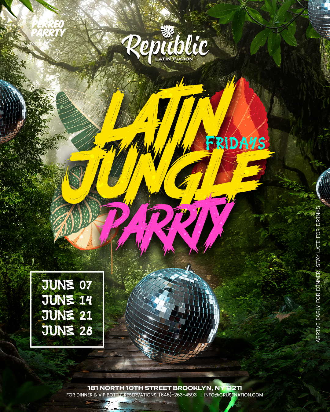 Reggaeton Jungle Parrty - Fridays @ Republic - Latin Dance Party