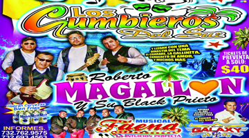 Los Cumbieros Del Sur - Roberto Magallon, Musical Faena - Tickets ...