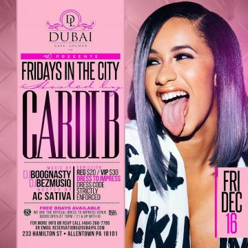  CARDI B - FRIDAYS IN THE CITY