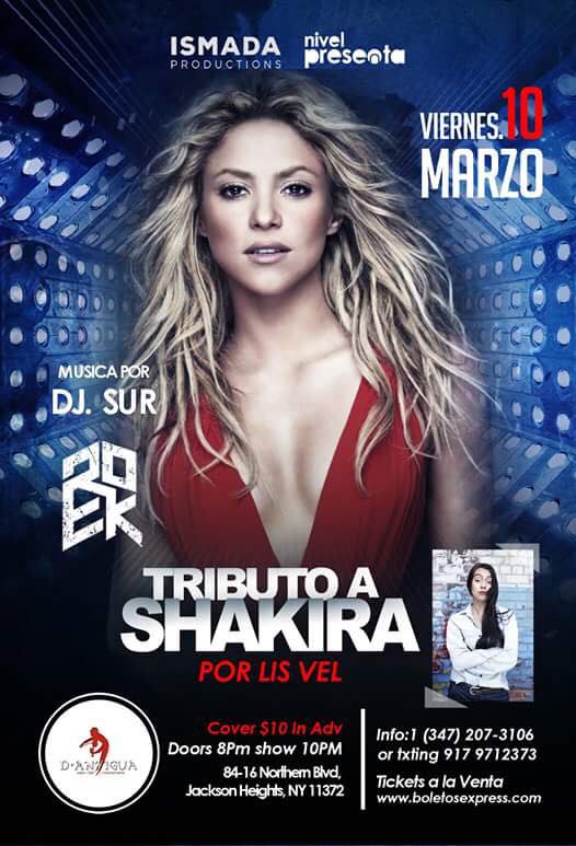 Tributo a Shakira Tickets Boletos Express
