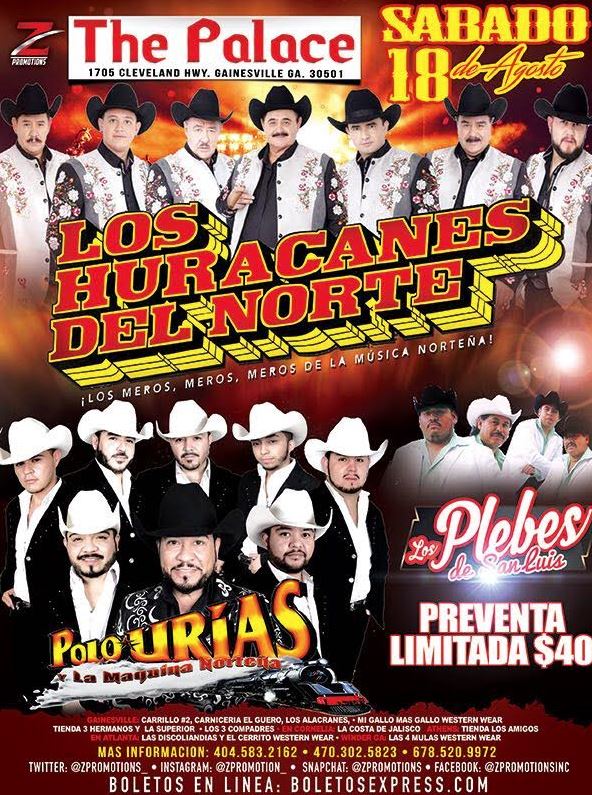 Los Huracanes Del Norte Tickets BoletosExpress