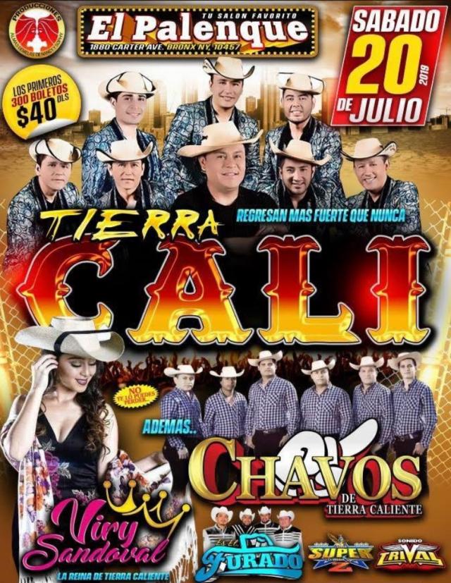 TIERRA CALI, VIRY SANDOVAL & CHAVOS DE TIERRA CALIENTE Tickets ...