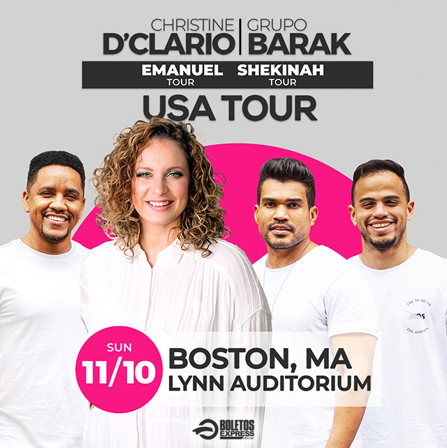 Christine D' Clario & Grupo Barak USA TOUR Tickets Boletos Express