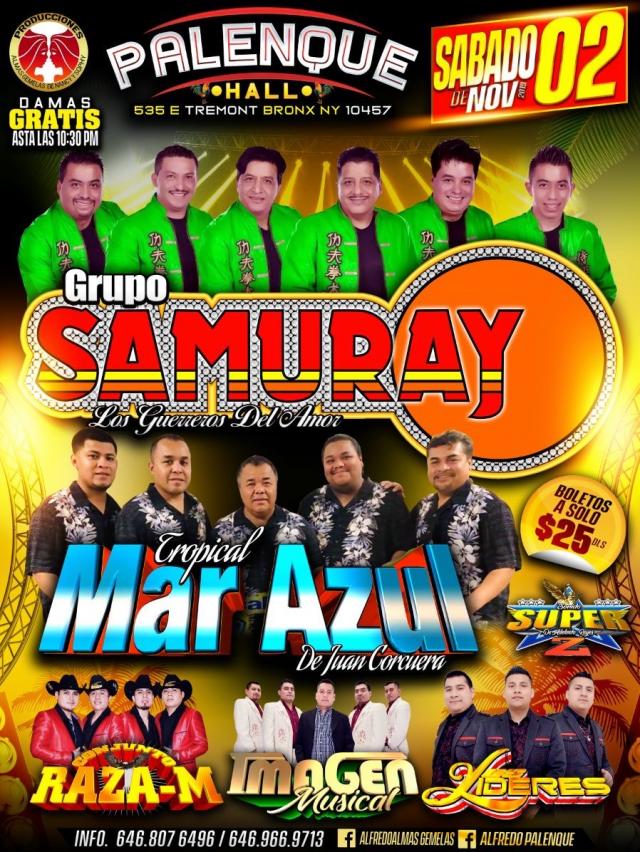 GRUPO SAMURAY & TROPICAL MAR AZUL Tickets - Boletos Express