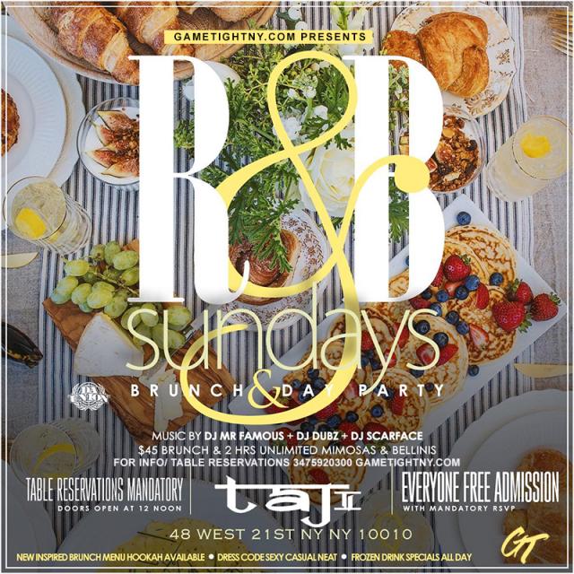 Taj Lounge Sunday Tickets - BoletosExpress