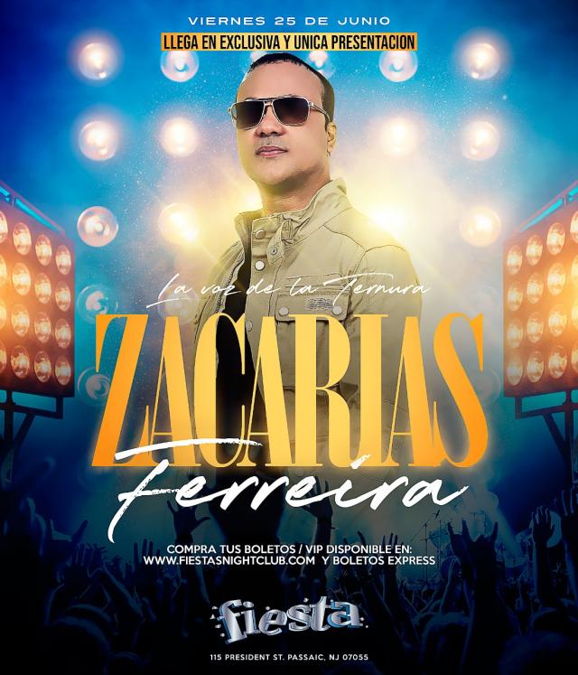 ZACARIAS FERREIRA Tickets BoletosExpress