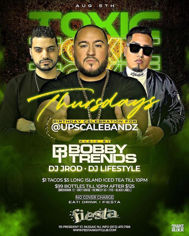 THURSDAY with BOBBY TRENDS * DJ JROD * DJ LIFESTYLE Tickets 