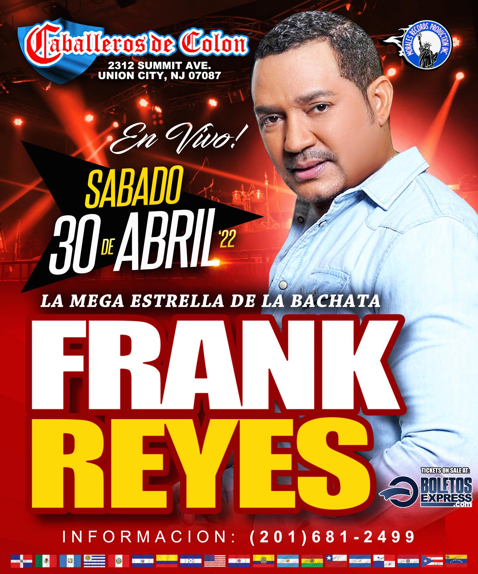 FRANK REYES Tickets BoletosExpress