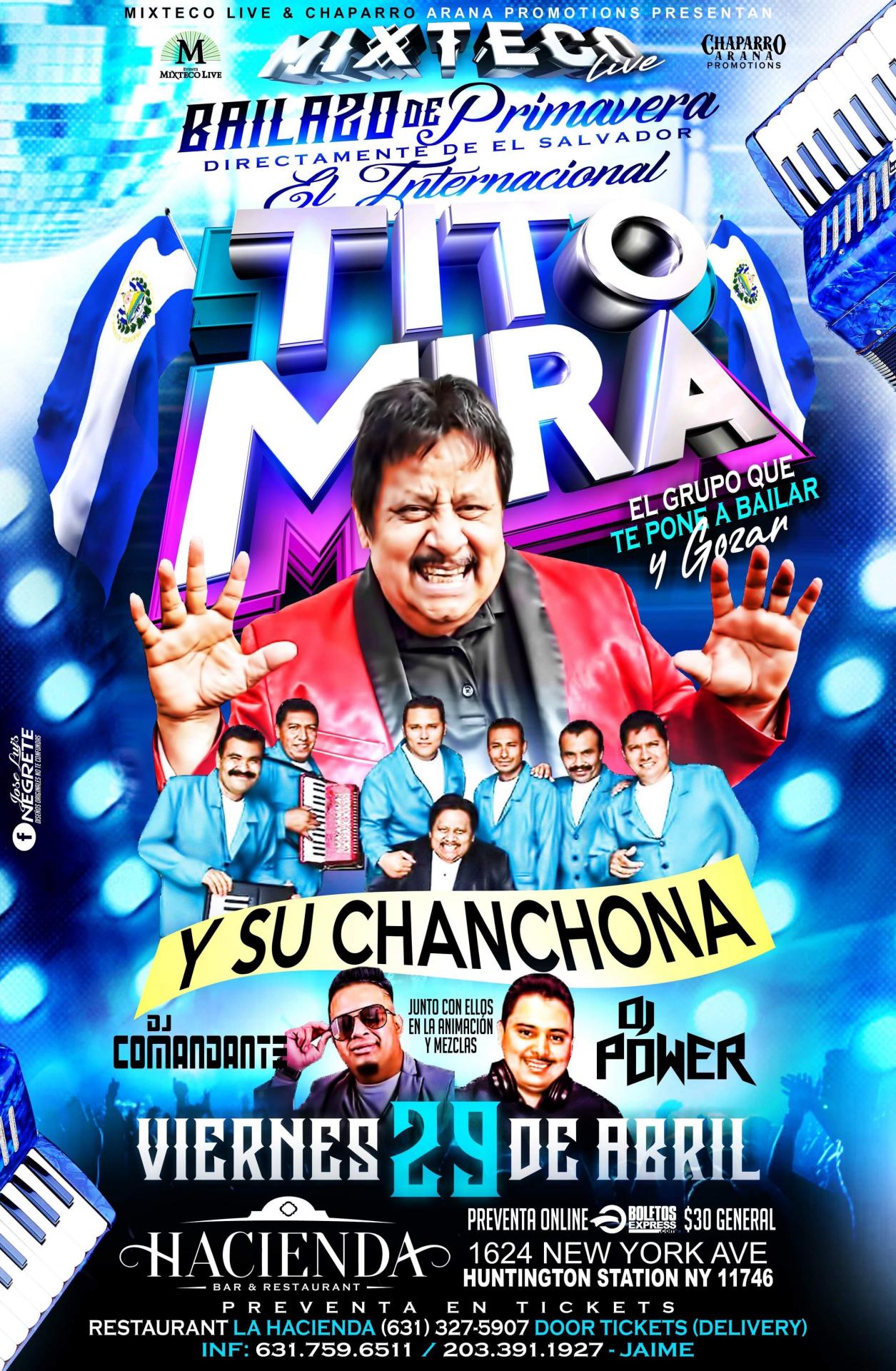 TITO MIRA & SU CHANCHONA Tickets - BoletosExpress