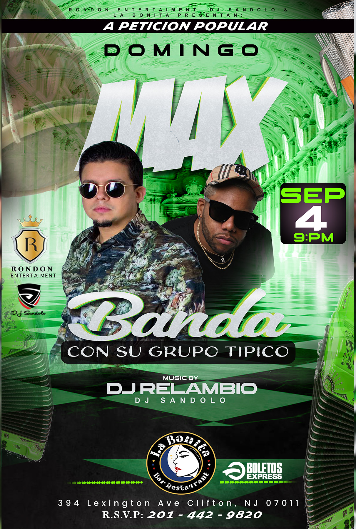 MAX BANDA CON SU GRUPO TIPICO