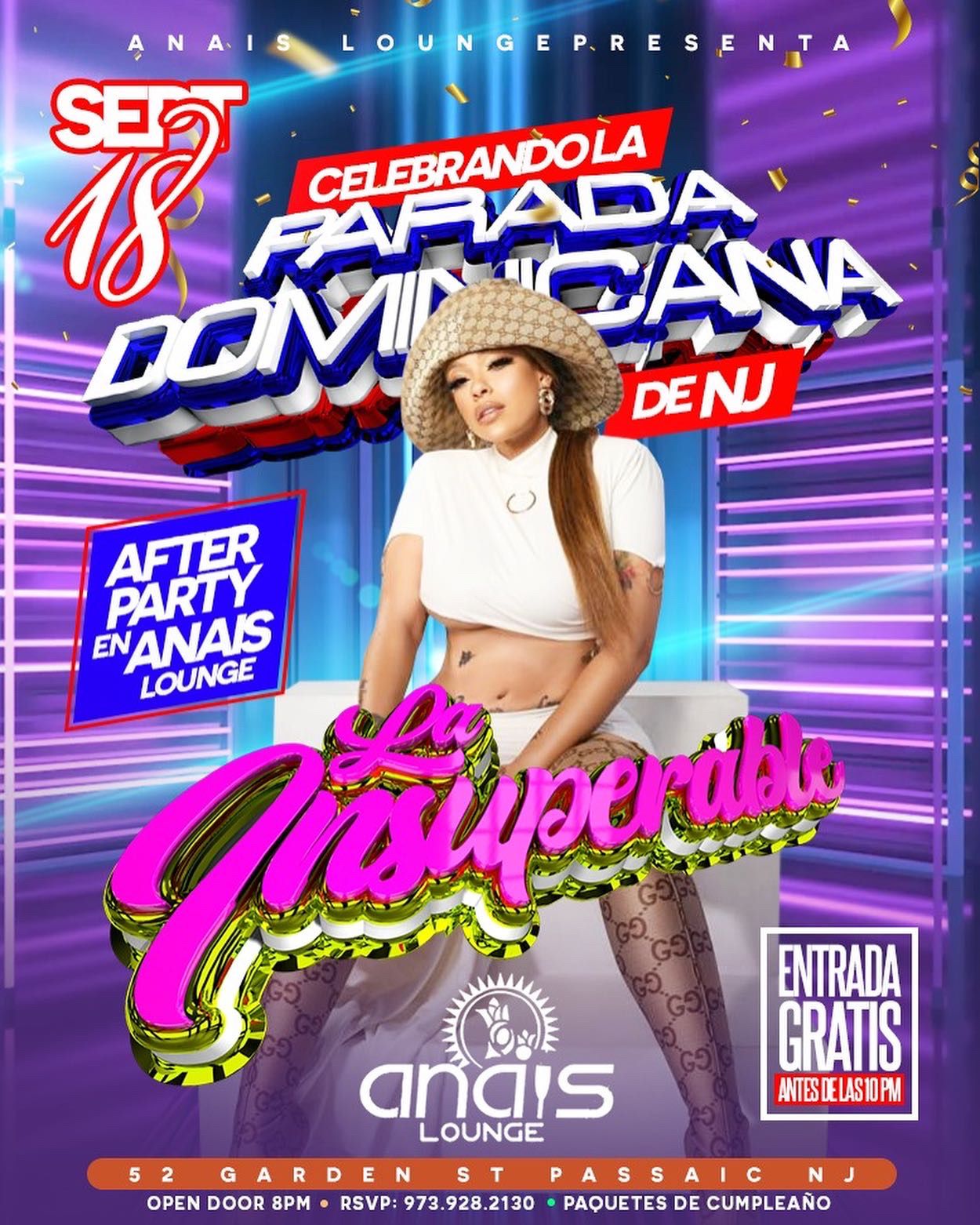 La Insuperable “NJ Dominican Parade After Party” Tickets BoletosExpress