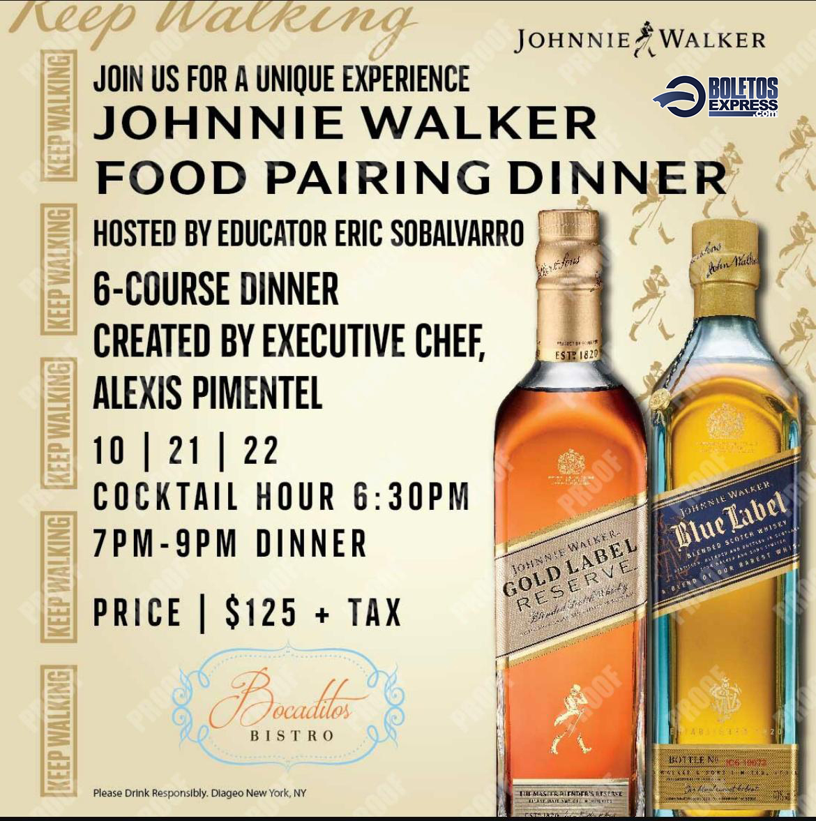 JOHNNIE WALKER FOOD PAIRING DINNER