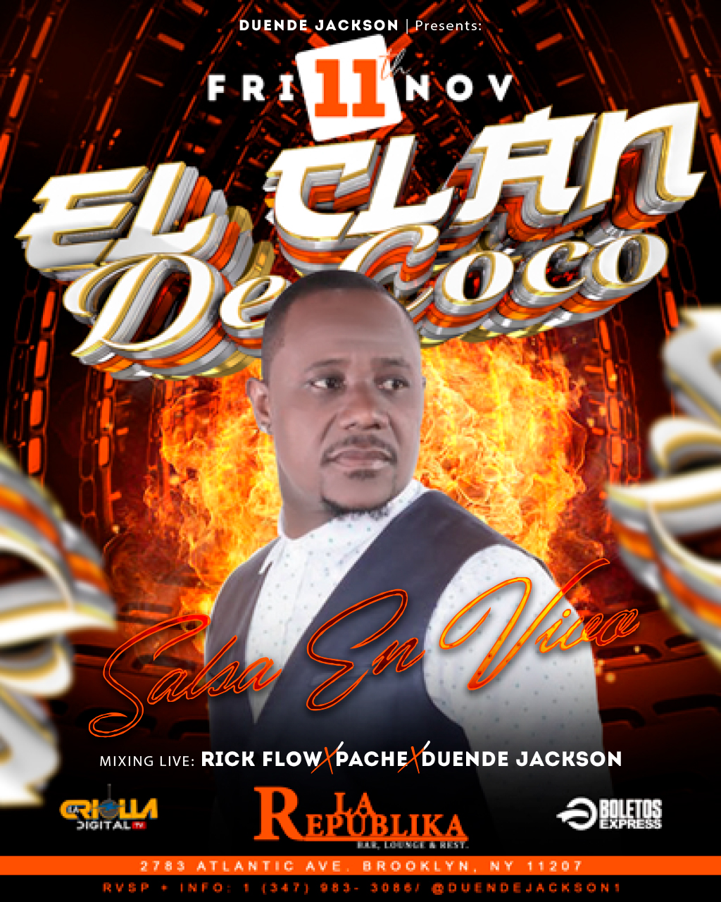 Pascual & EL Clan De Coco/ Salsa Live Tickets - BoletosExpress