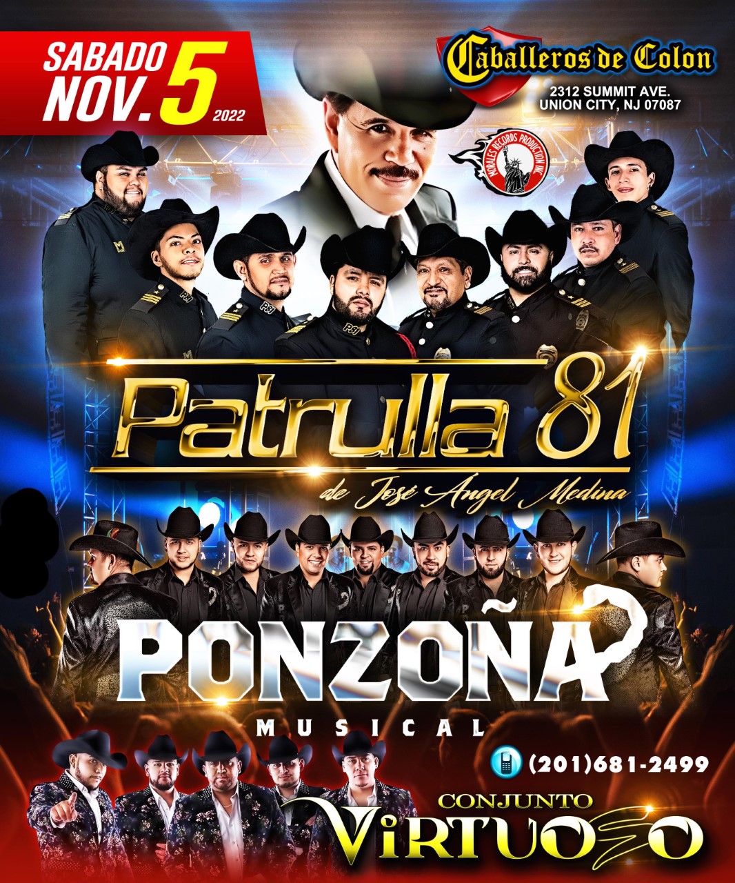 PATRULLA 81 | PONZOÑA MUSICAL | CONJUNTO VIRTUOSO Tickets - BoletosExpress