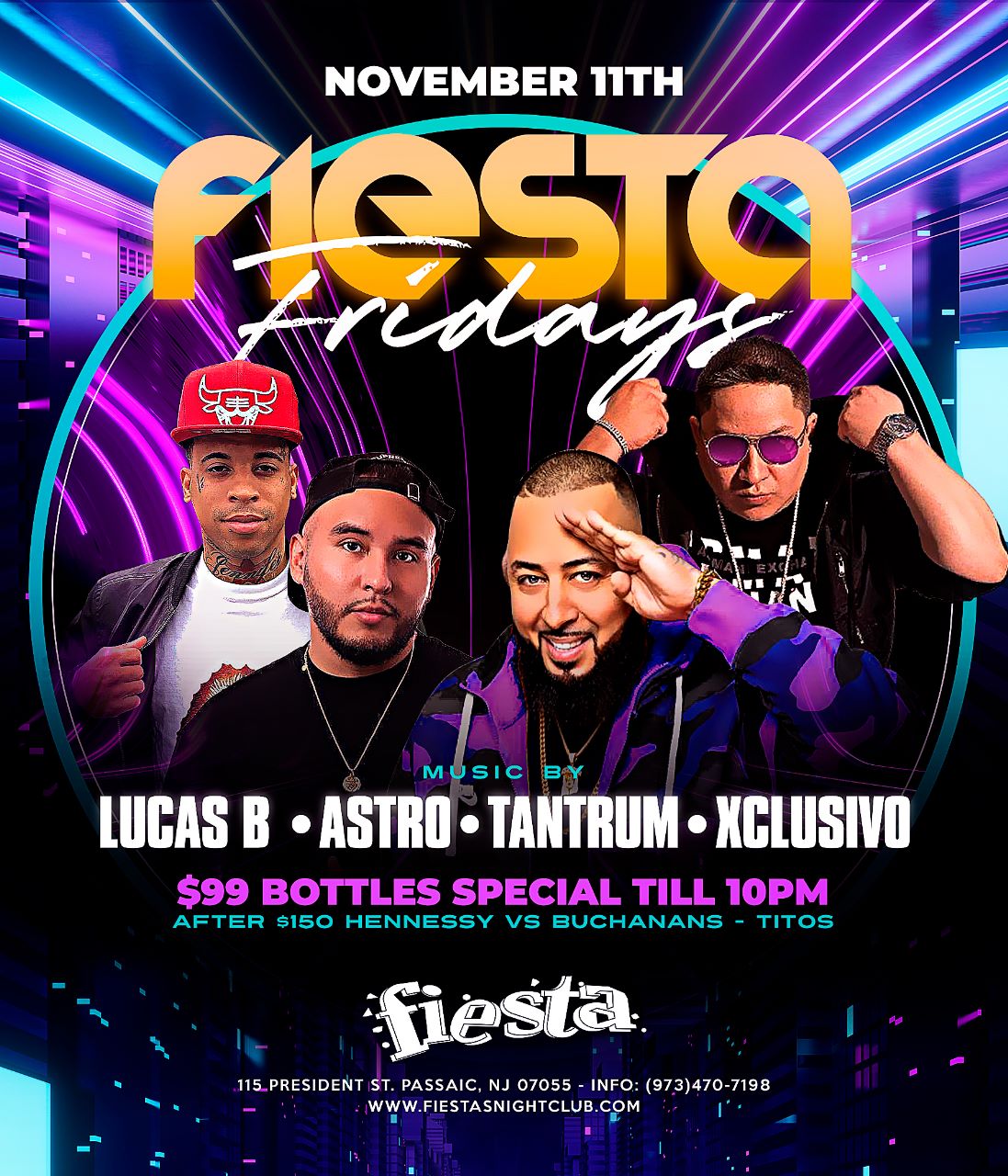 LUCAS B * ASTRO * TANTRUM * XCLUSIVO IN FIESTA FRIDAYS Tickets ...