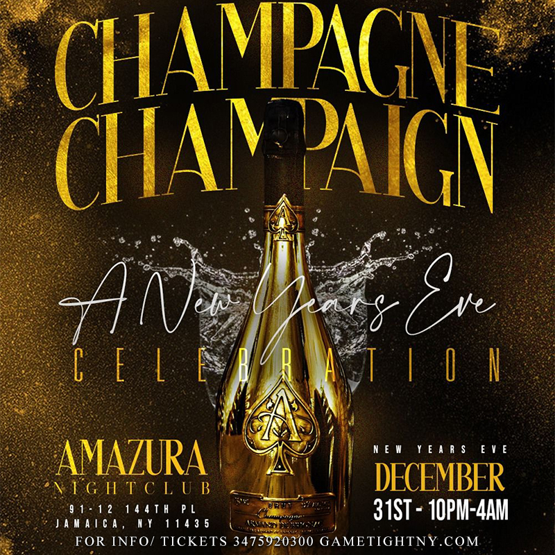 Amazura Nightclub New Year's Eve Champagne party 2023