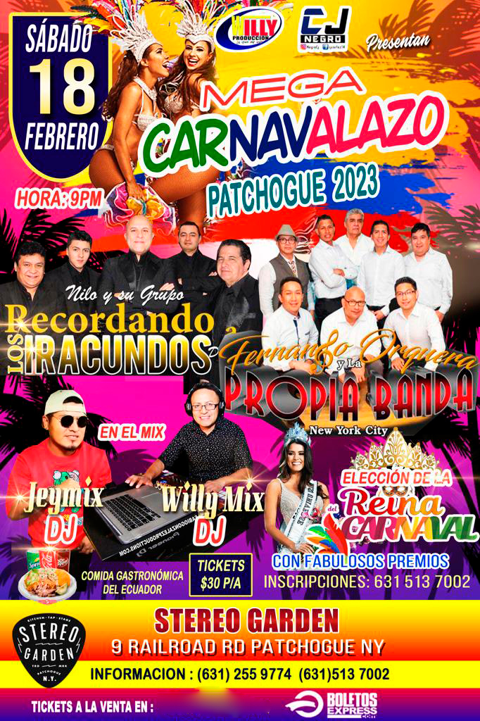 MEGA CARNAVALAZO 2023 EN LONG ISLAND