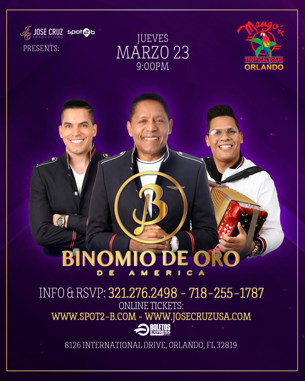 03- 23- 2023 - BINOMIO DE ORO DE AMERICA Tickets - BoletosExpress