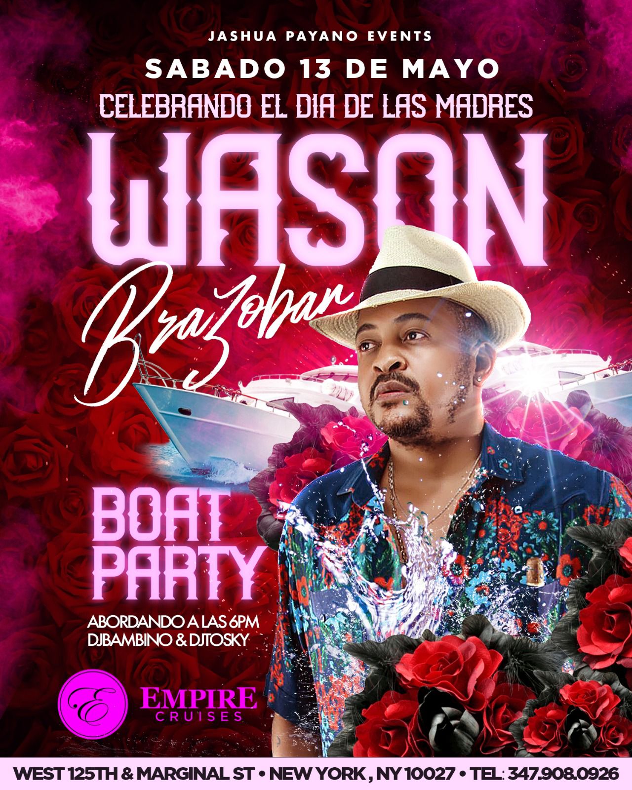 WASON BRAZOBAN CANTÁNDOLE A LAS MADRES