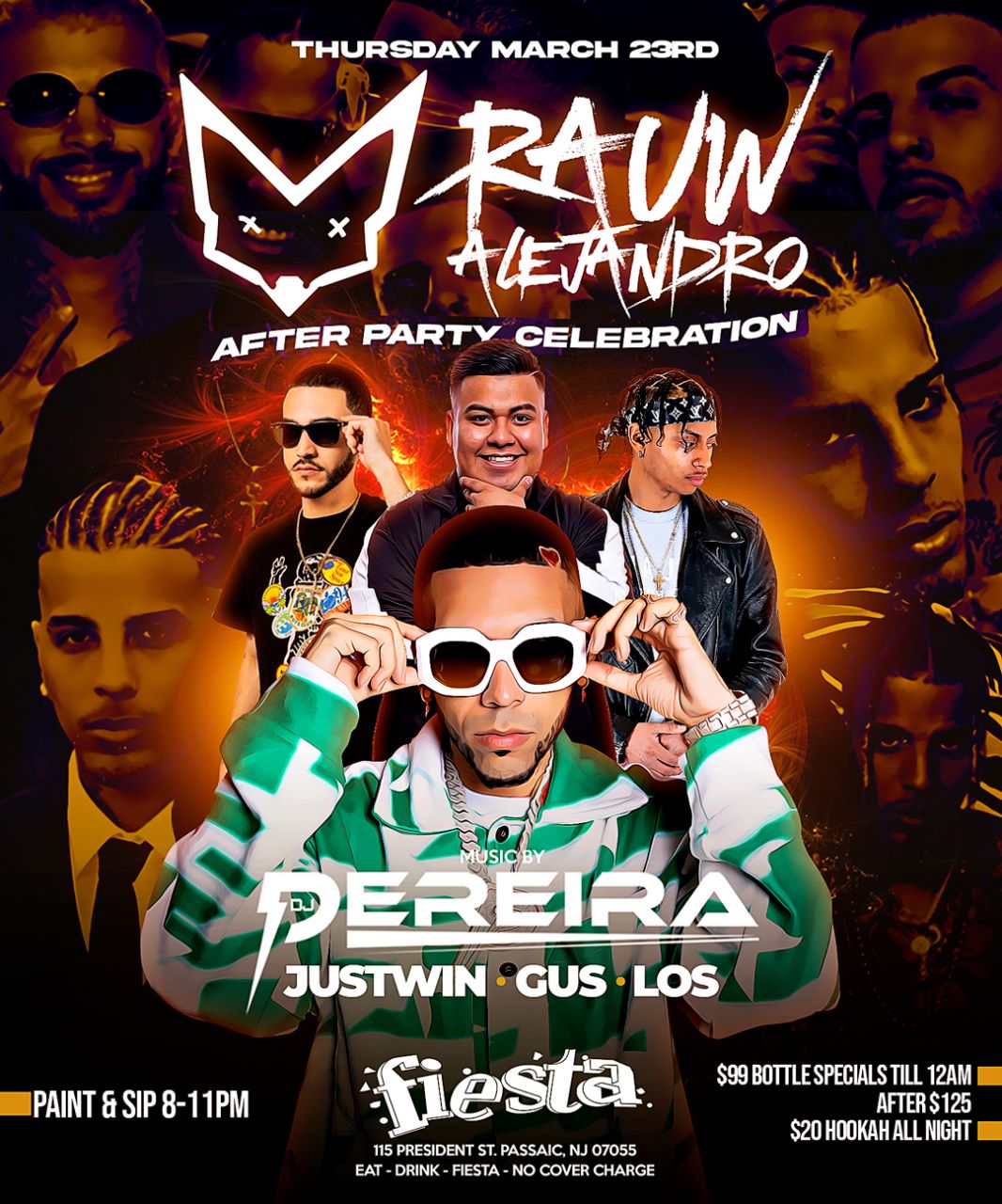 DJ PEREIRA, JUSTWIN, GUS, LOS