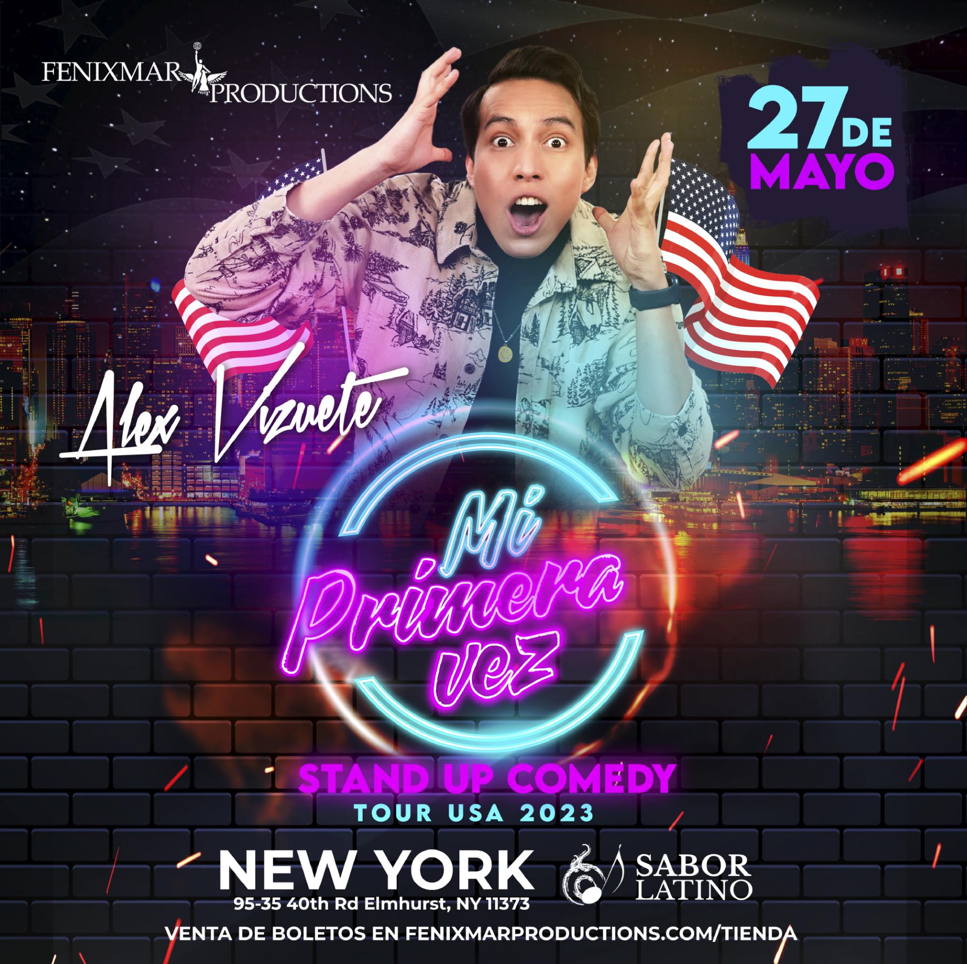 ALEX VIZUETE EN NEW YORK! NEW YORK Tickets BoletosExpress