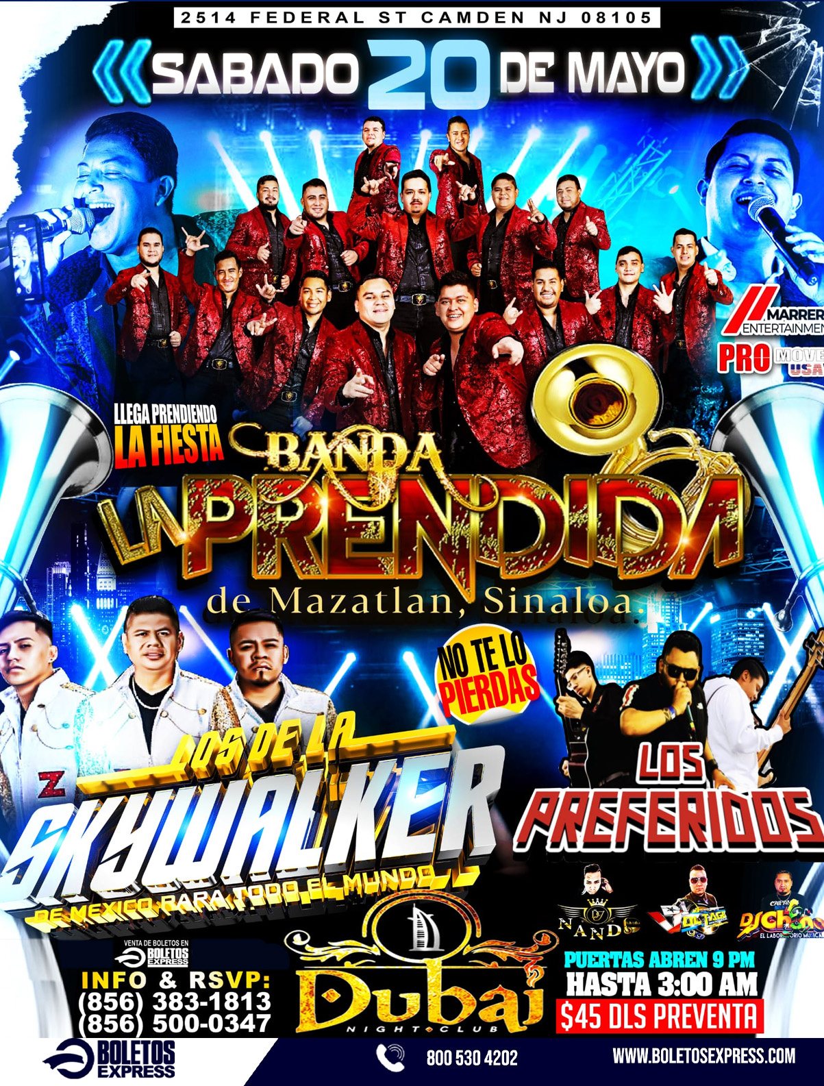 BANDA LA PRENDIDA | LOS DE LA SKYWALKER | LOS PREFERIDOS