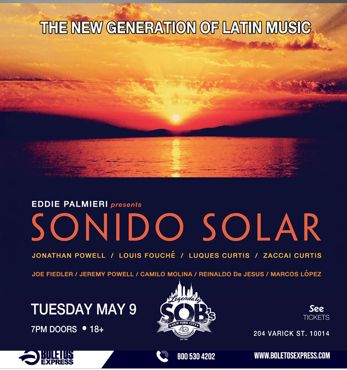 SONIDO SOLAR Tickets - BoletosExpress