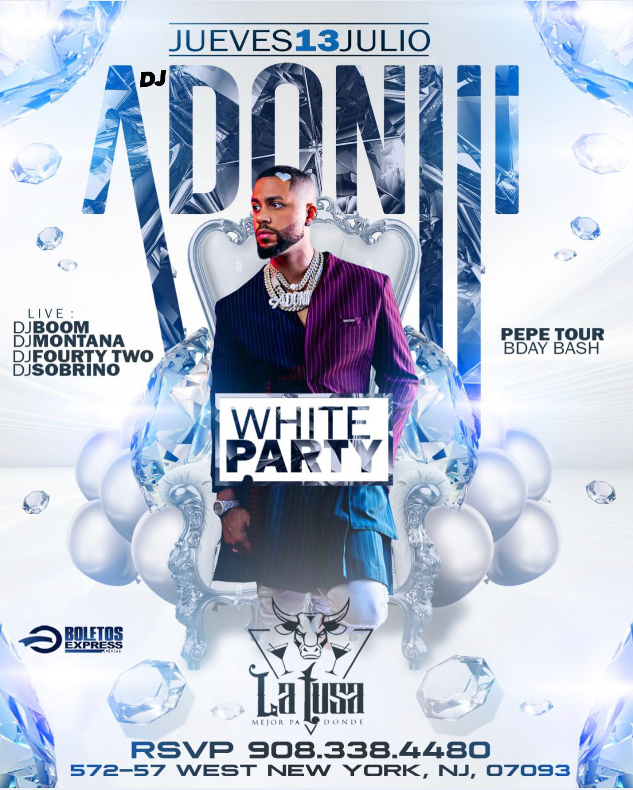 DJ ADONII WHITE PARTY