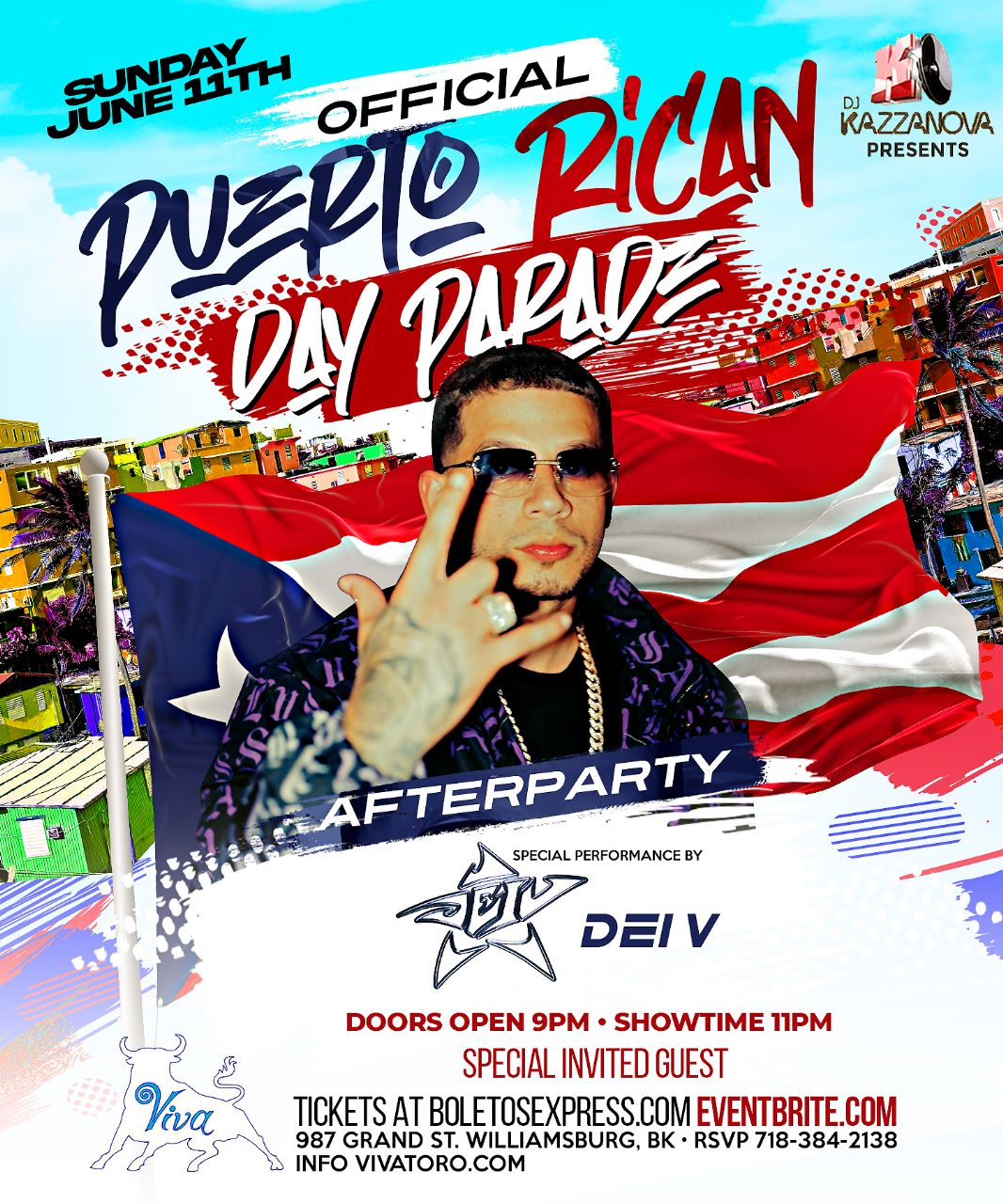 Dei V “Puerto Rican Day Parade After Party” Tickets BoletosExpress