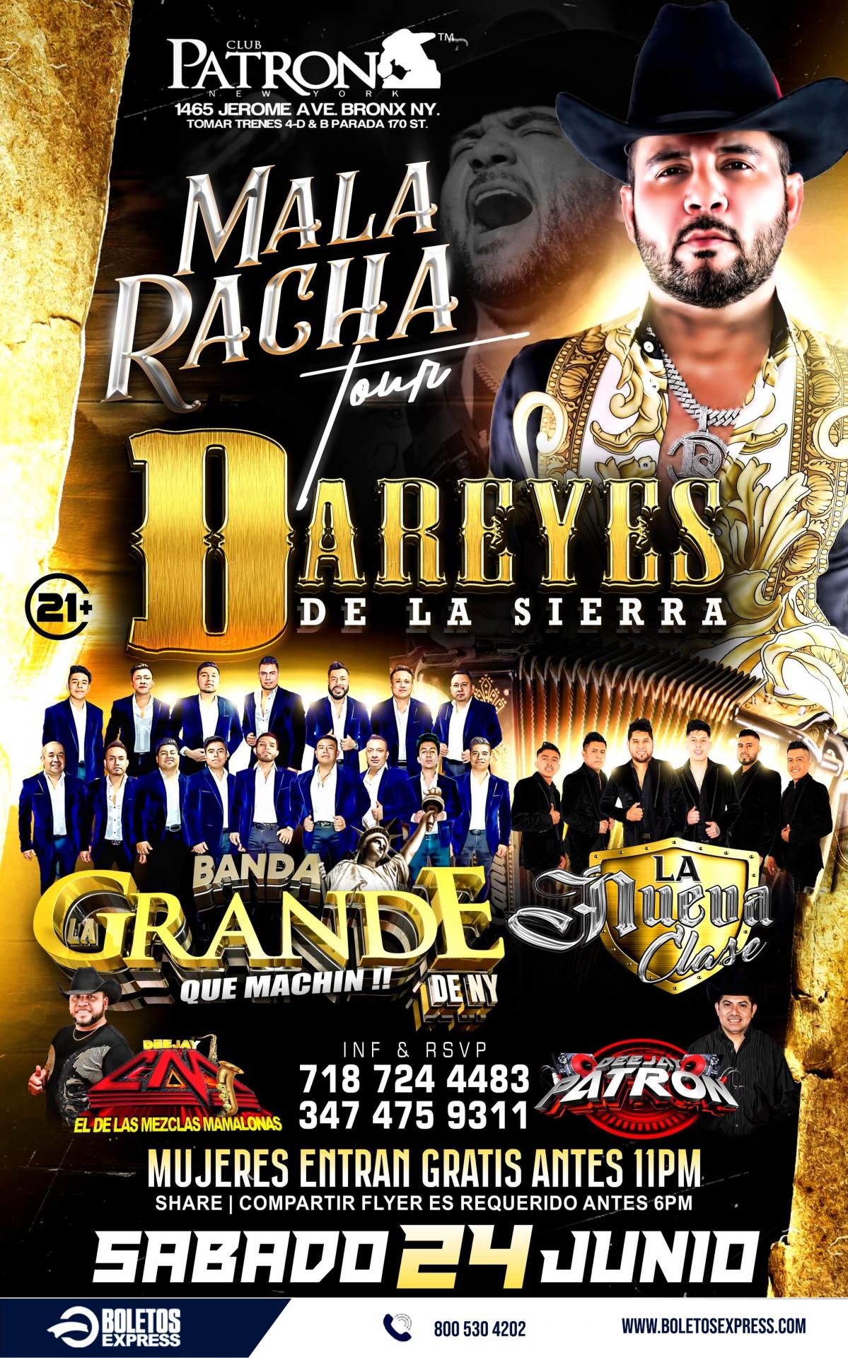 DAREYES DE LA SIERRA | BANDA LA GRANDE | LA NUEVA CLASE Tickets ...