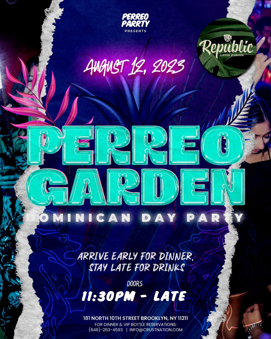 Perreo Garden: Latin & Reggaetón Dominican Day Party Tickets -  BoletosExpress