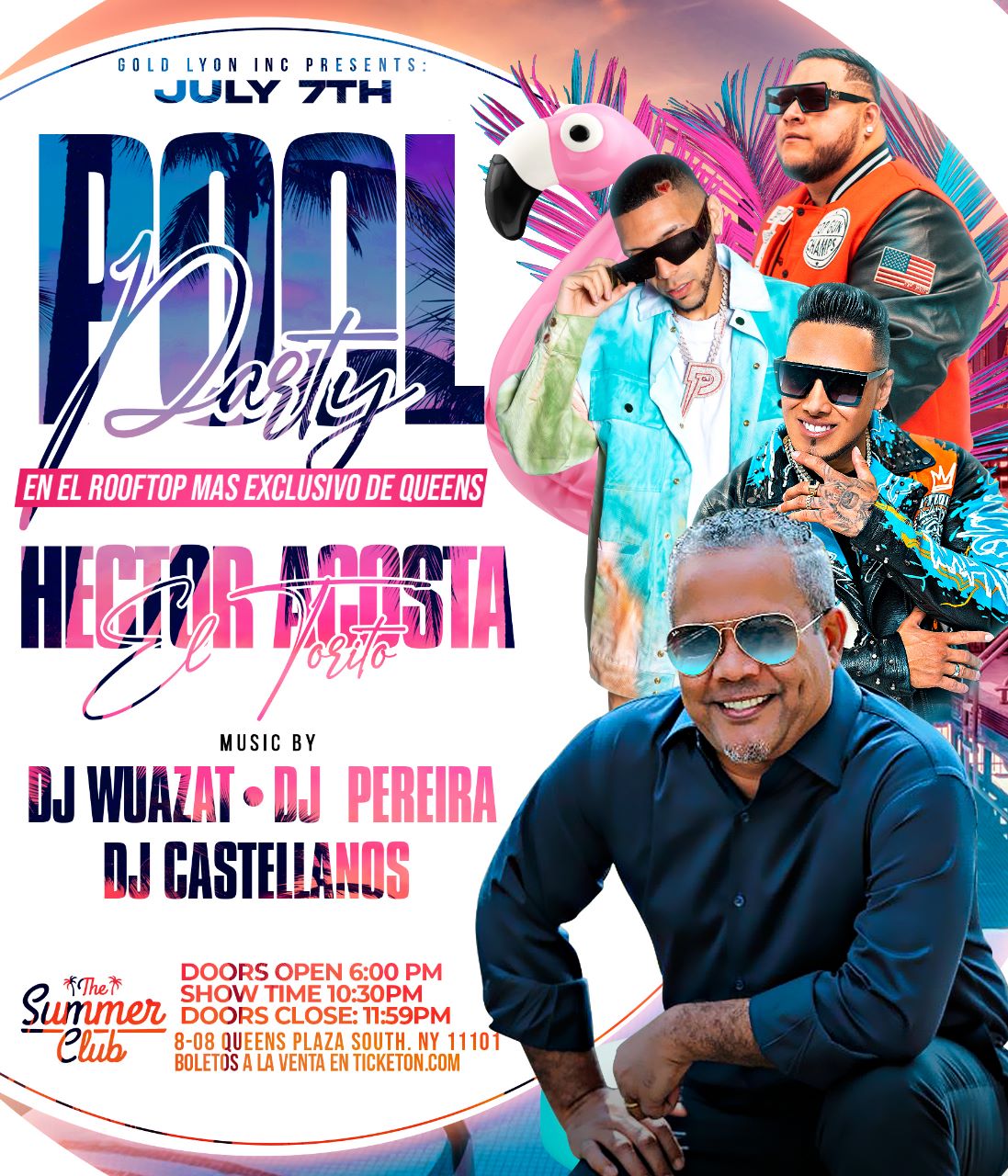 El Torito - Pool Party - July 7 Tickets - BoletosExpress