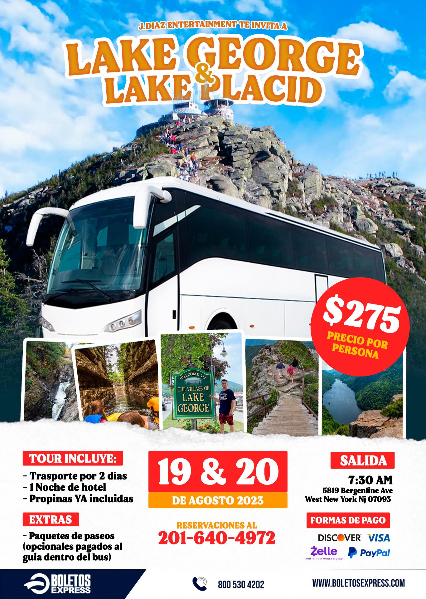 LAKE & LAKE PLACID Tickets BoletosExpress