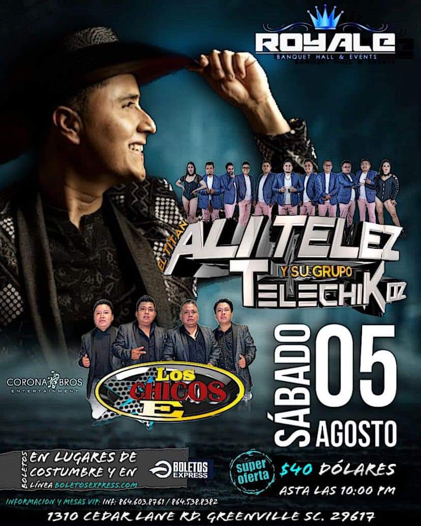 ALI TELEZ Y SU GRUPO TELECHIKOZ EN MURFRERSBORO TN Tickets