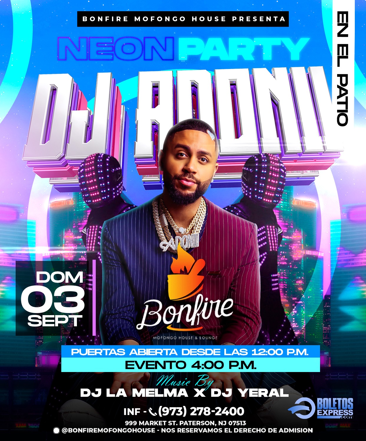 Neon Party DJ Adoni