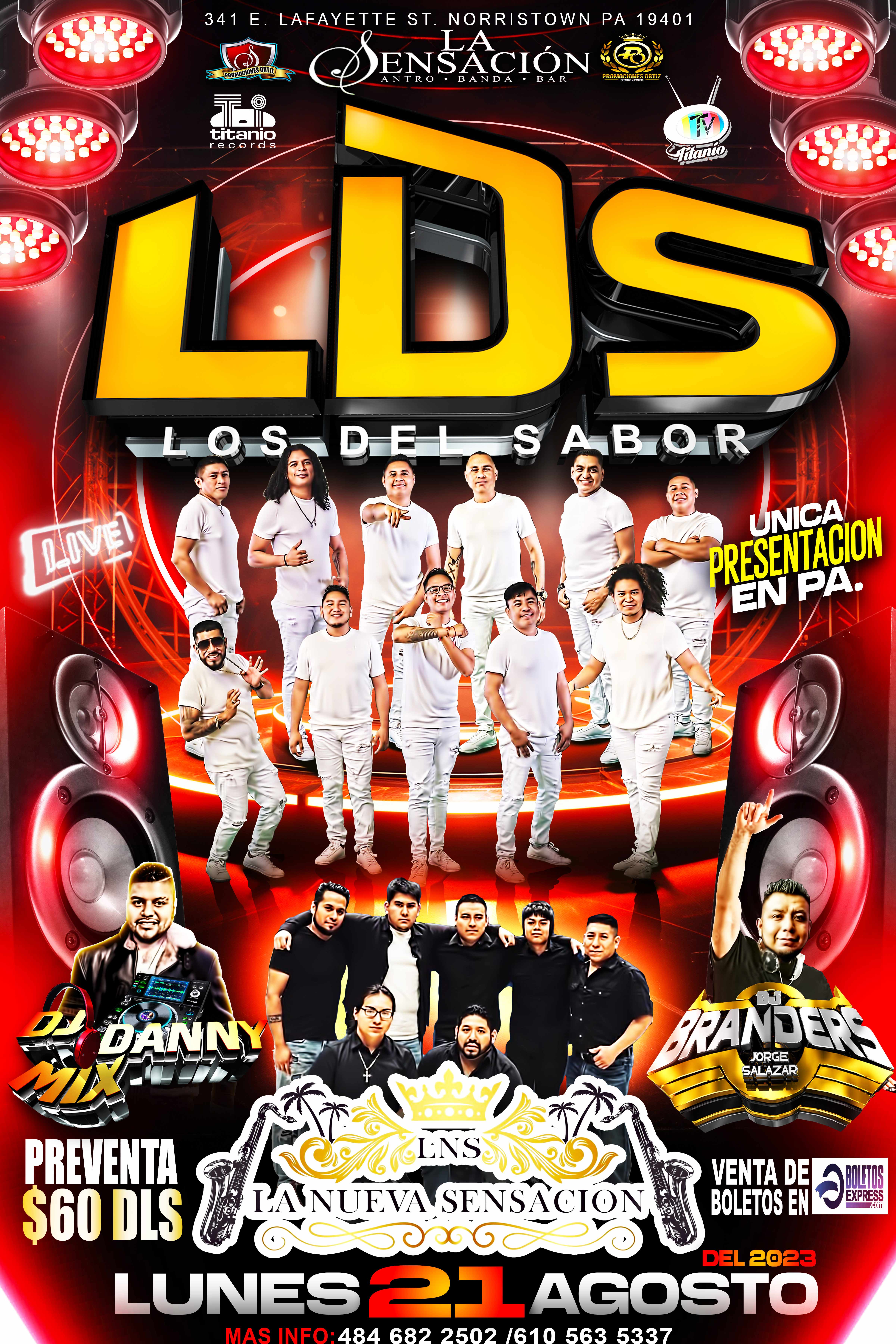 LDS LOS DEL SABOR Tickets BoletosExpress