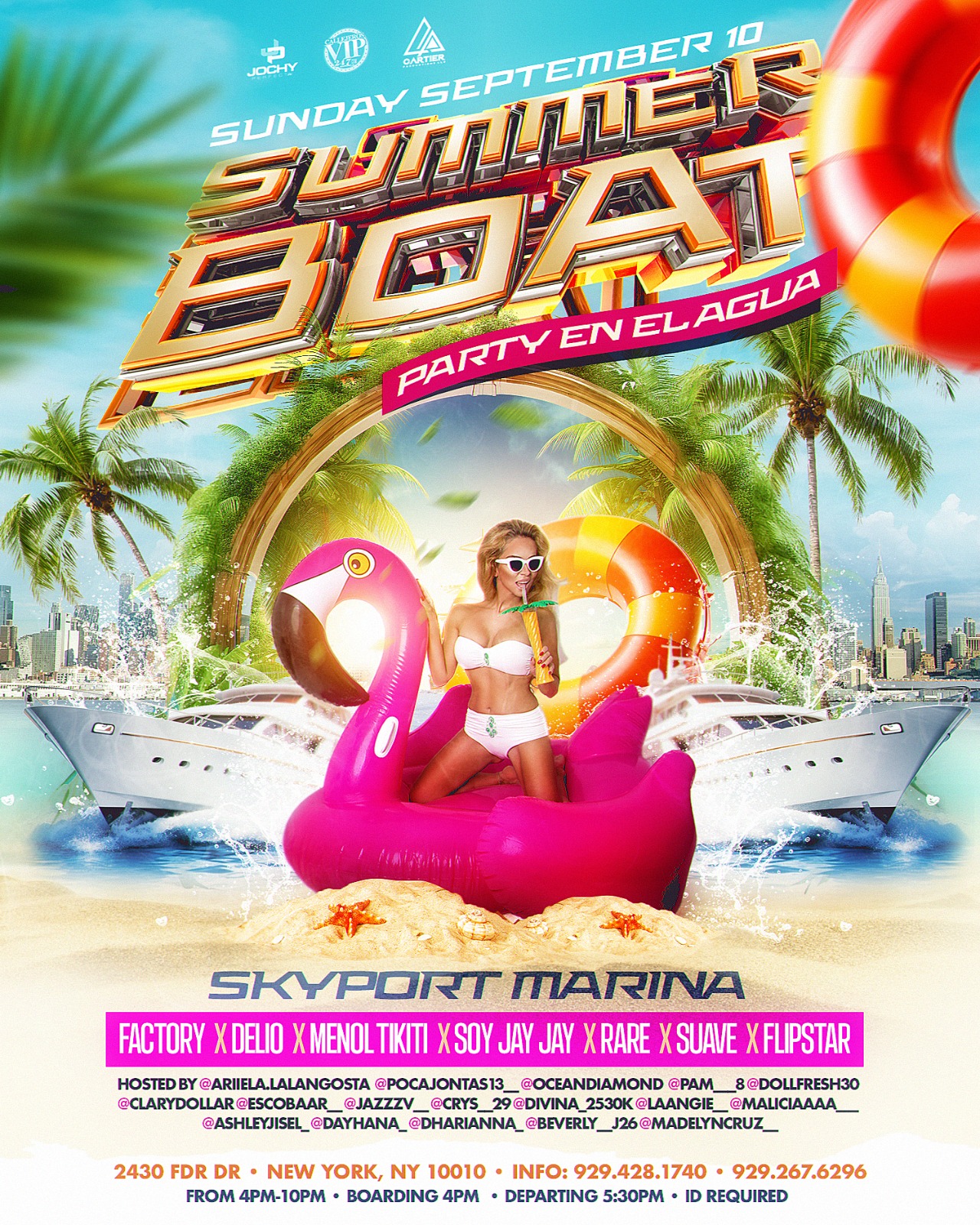 SUMMER BOAT PARTY EN EL AGUA