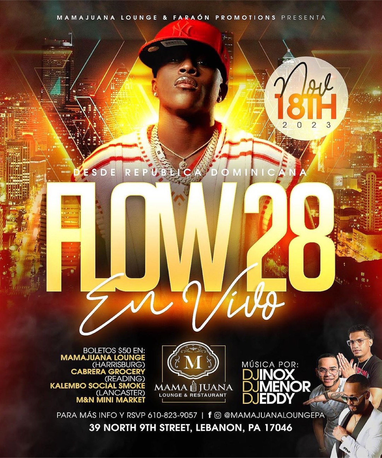 FLOW 28 EN VIVO