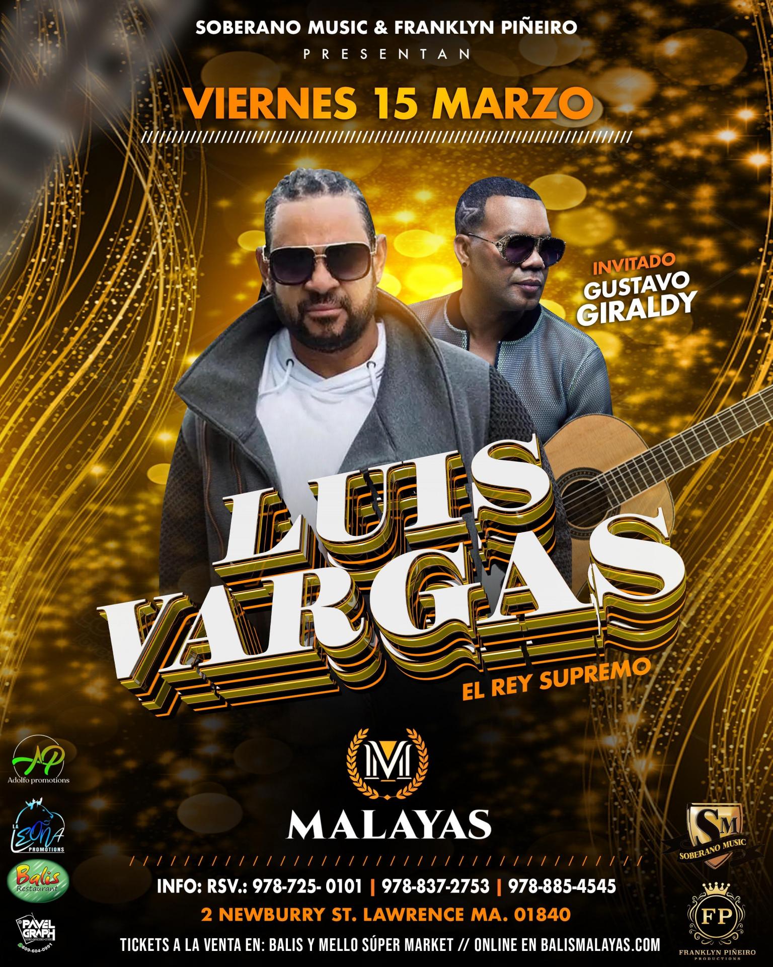 Luis Vargas Tickets - BoletosExpress