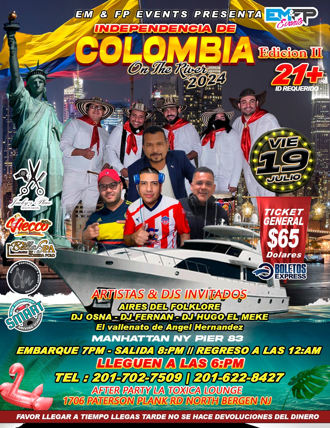 INDEPENDENCIA DE COLOMBIA ON THE HUDSON RIVER 2024  II EDITION