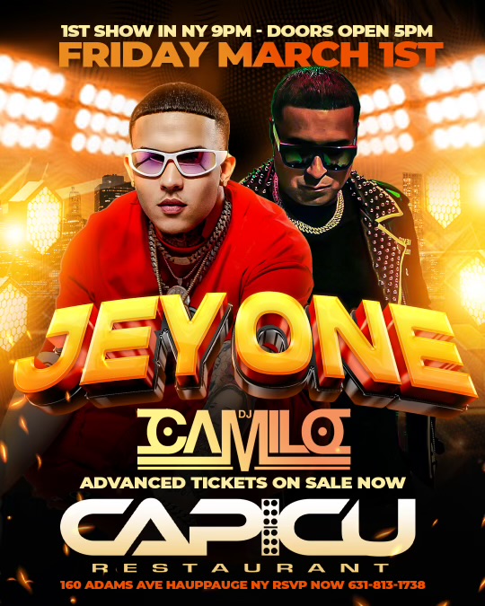 JEY ONE IN CONCERT Tickets - BoletosExpress