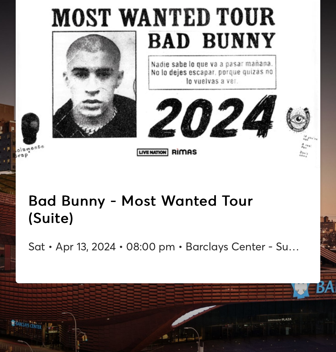 Bad Bunny - Most Wanted Tour Tickets - BoletosExpress