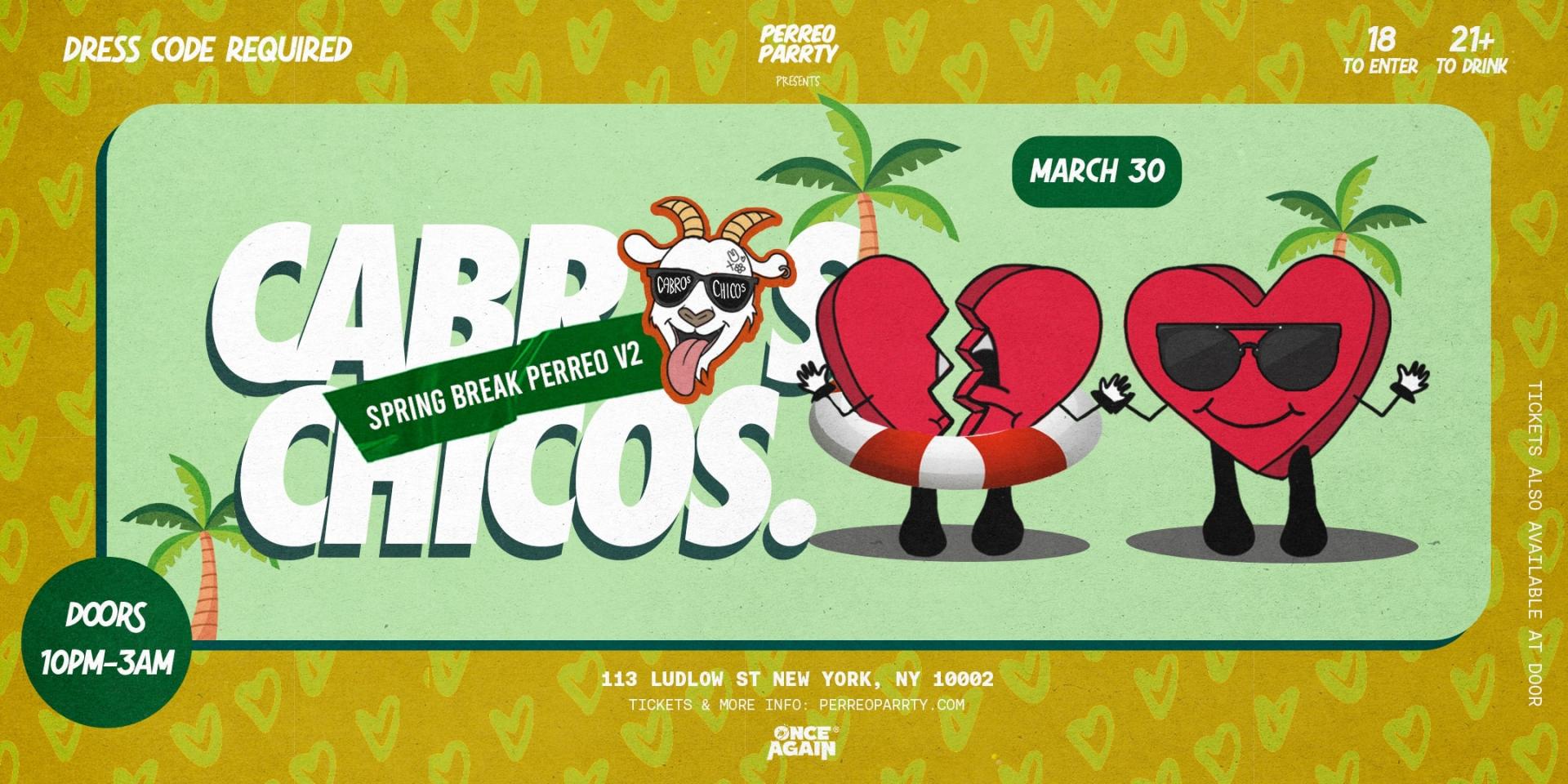 Cabros Chicos Spring Break Perreo v2 - 18+ Latin & Reggaetón Dance Party