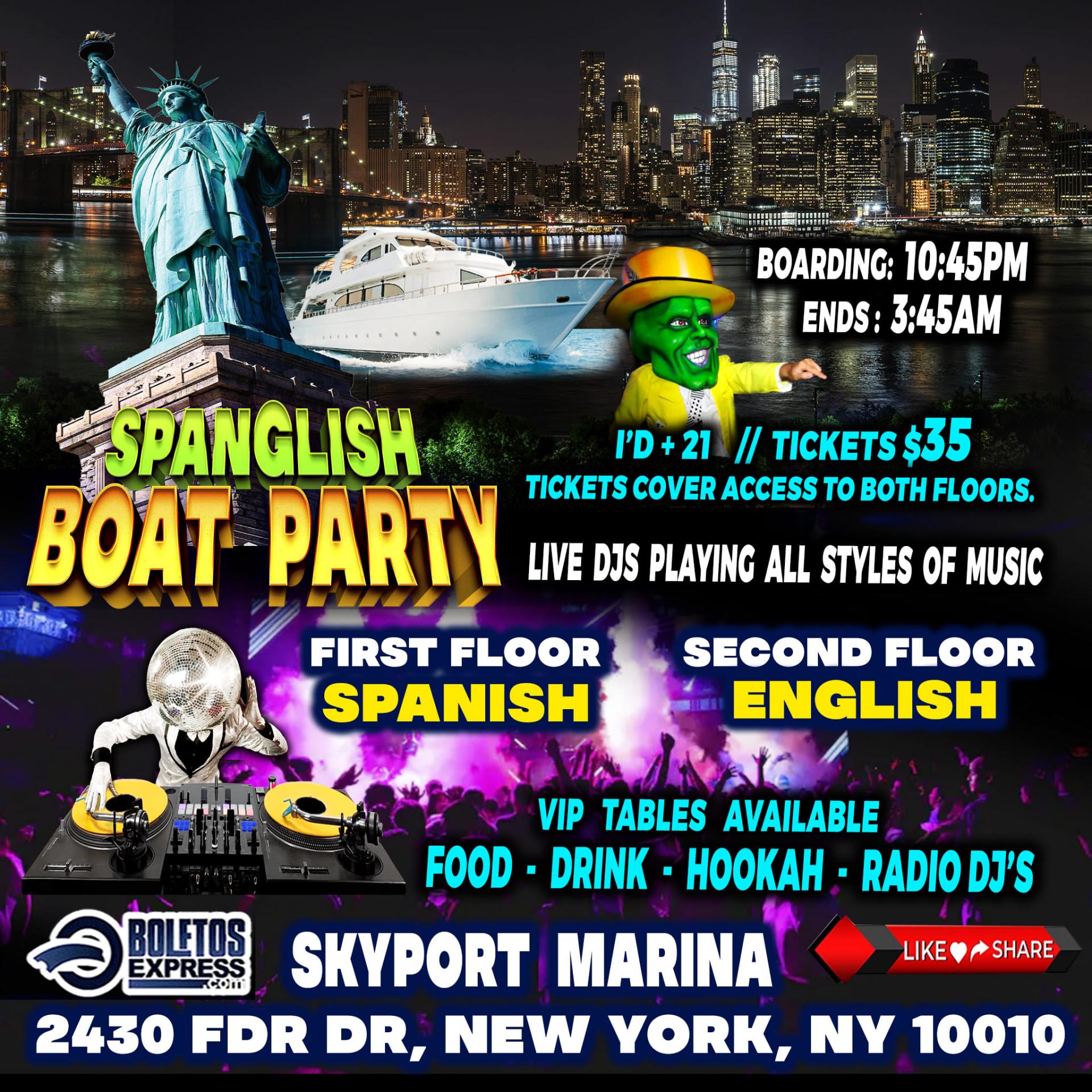 Spanglish Boat Party