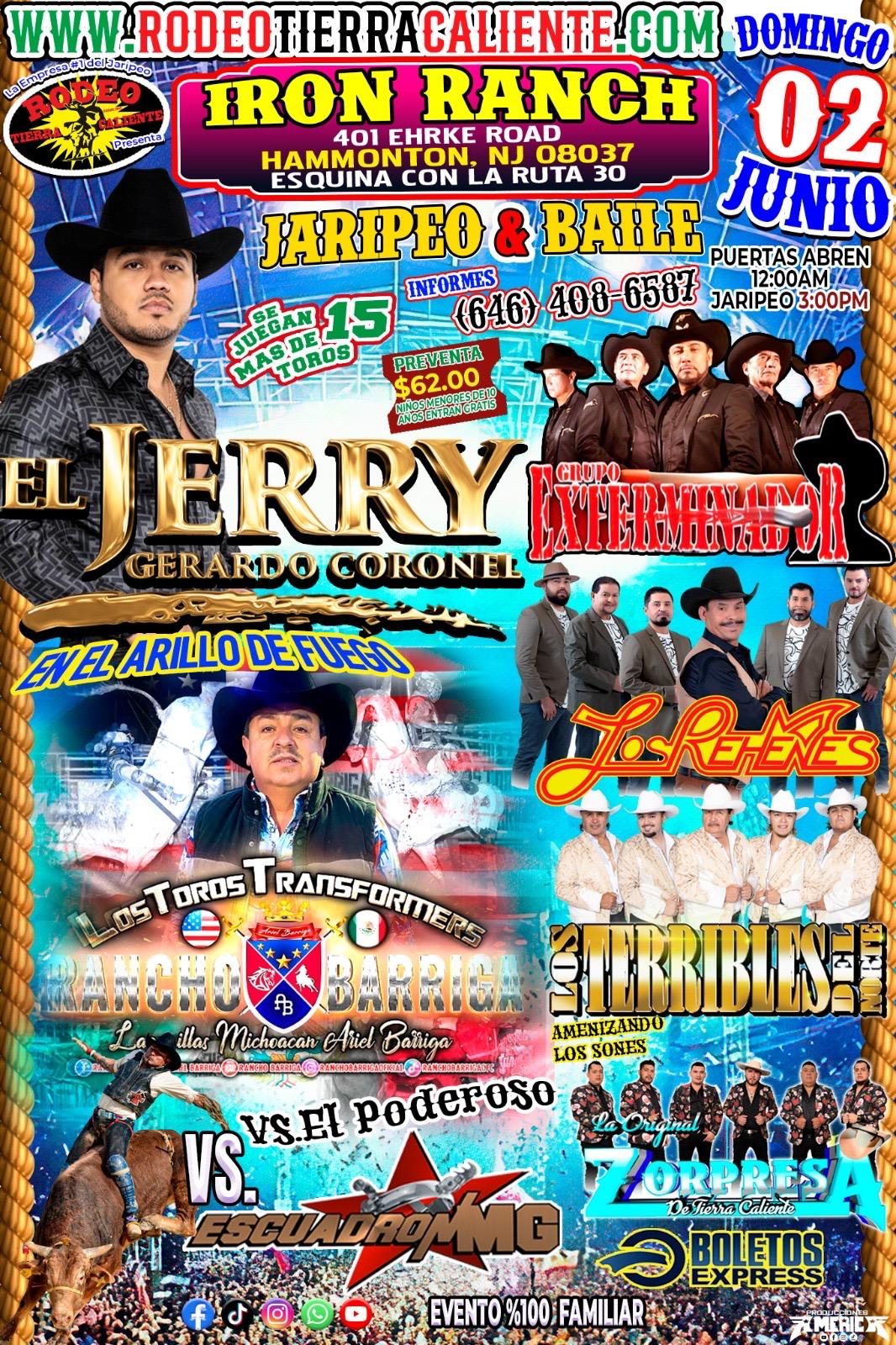 JARIPEO CON EL JERRY GERALDO CORONEL NEW JERSEY DOMINGO Tickets