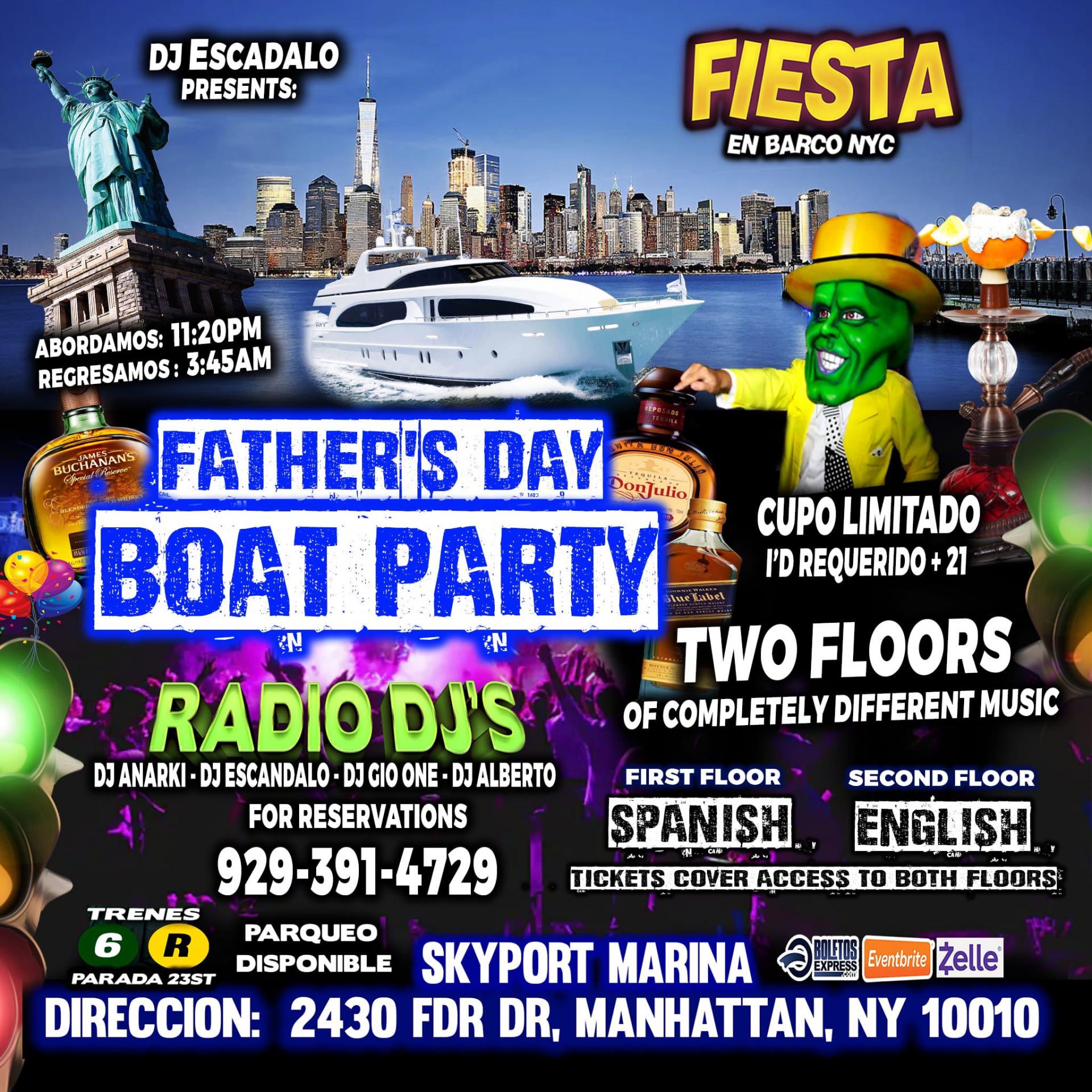 Father's Day +  Boat Party + Manhattan Ny