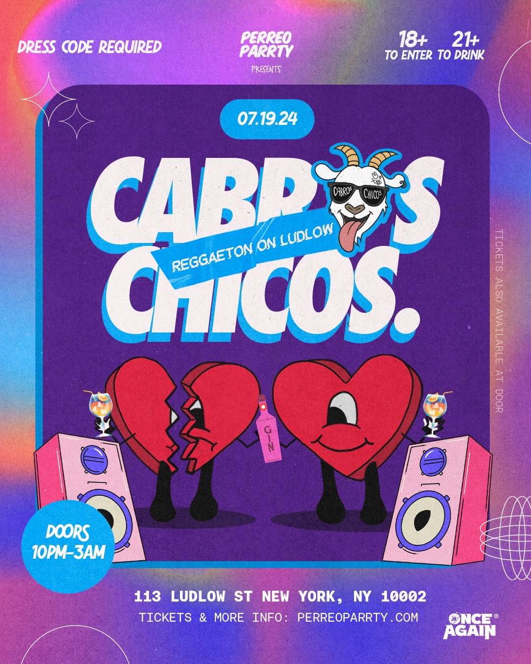 Cabros Chicos -Reggaeton On Ludlow  - 18+ Latin & Reggaetón Dance Party