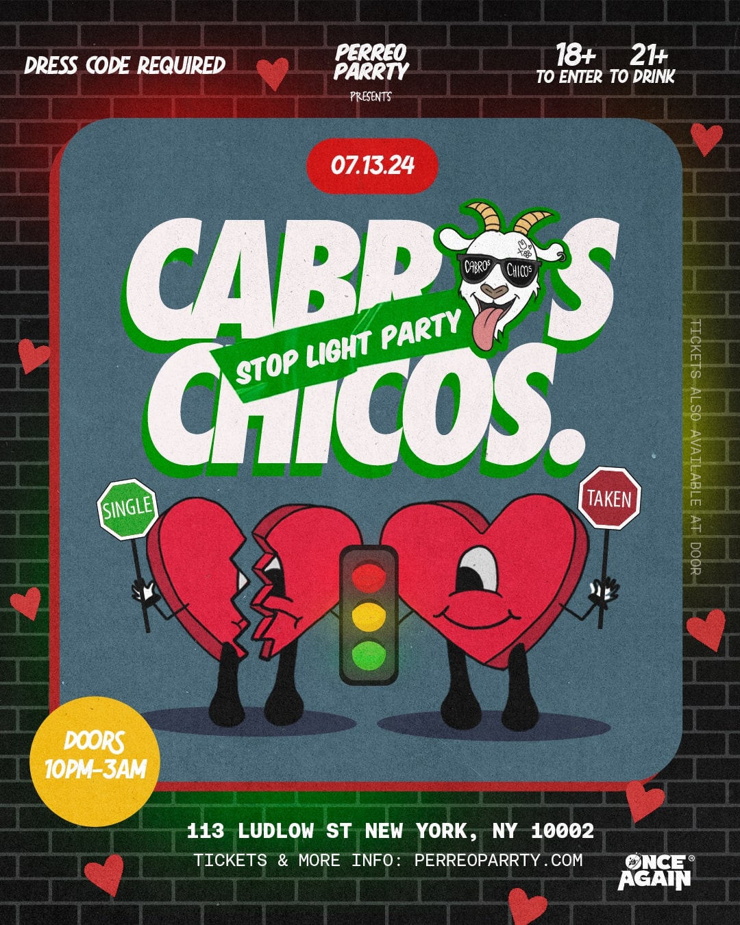 Cabros Chicos - Stop Light Party - 18+ Latin & Reggaetón Dance Party